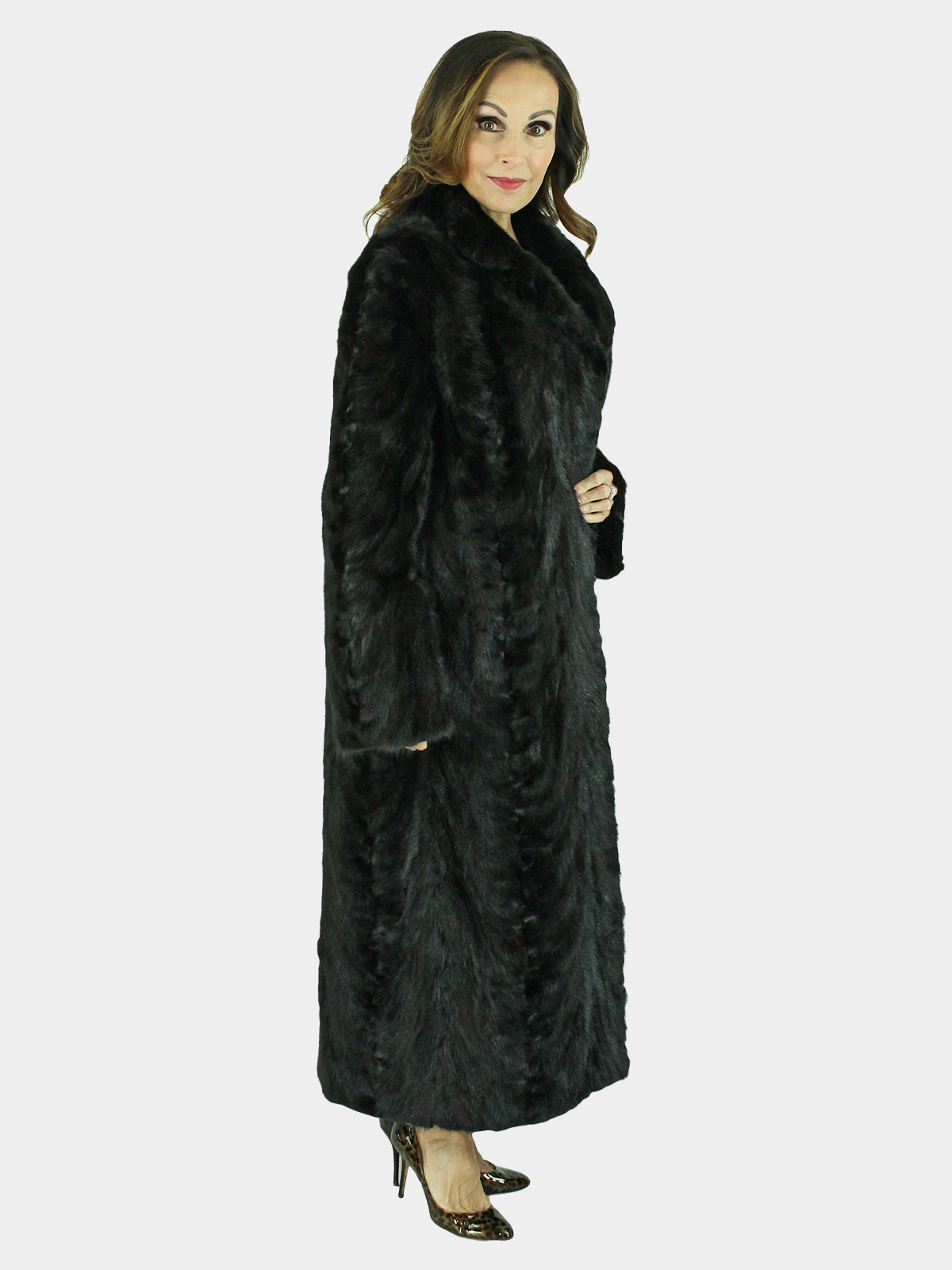 Sectioned Ranch Mink Fur Coat Women S Fur Coat Large Estate Furs