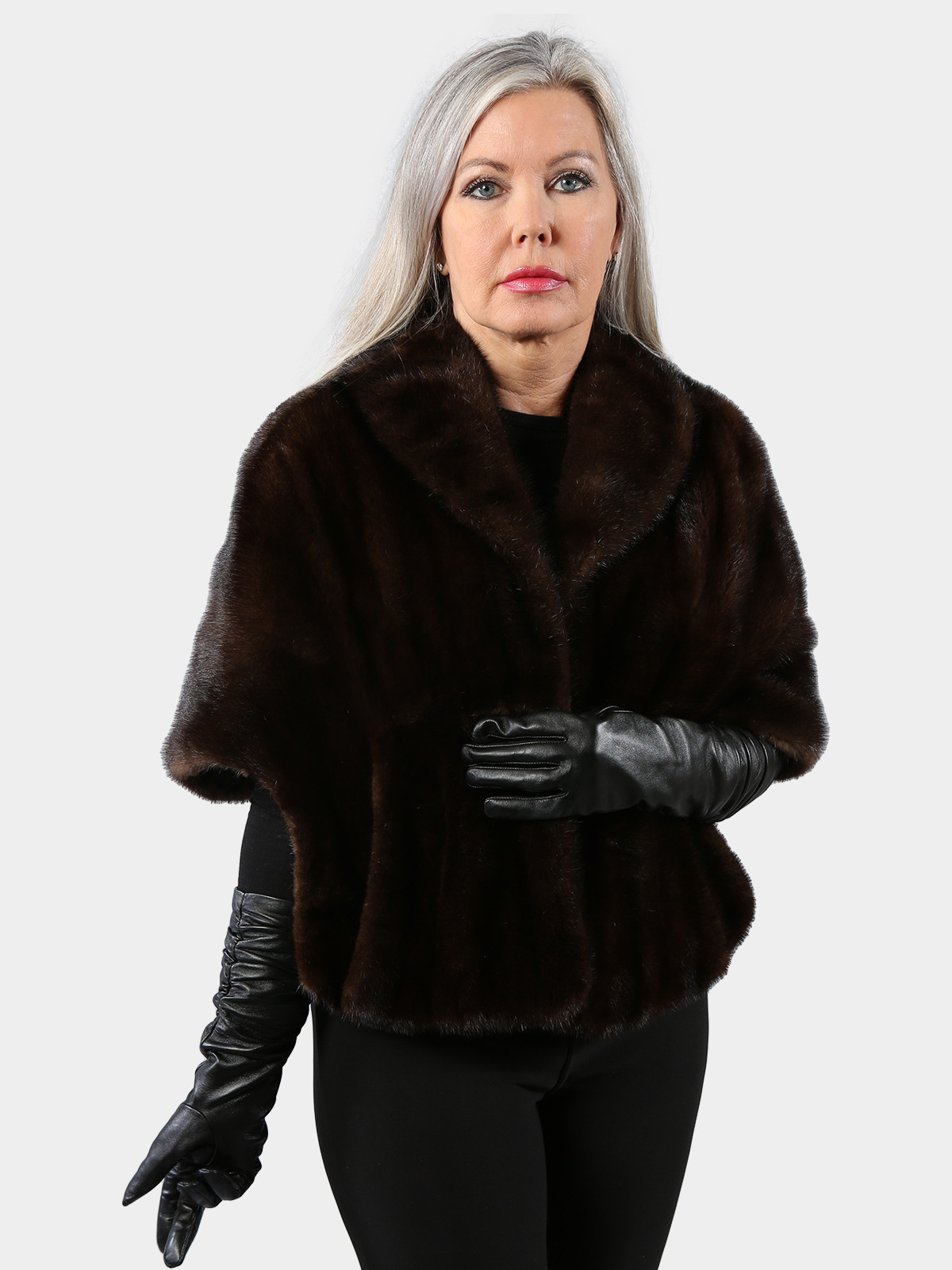 Women S Deepest Mahogany Female Mink Fur Stole Estate Furs