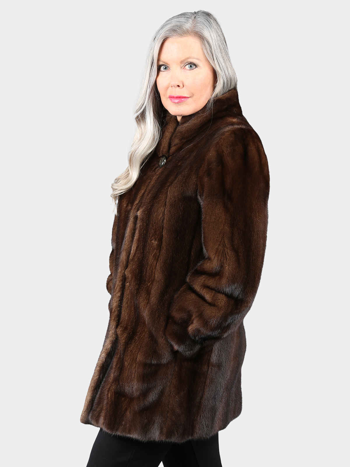 Woman S Natural Mahogany Female Mink Fur Jacket Estate Furs