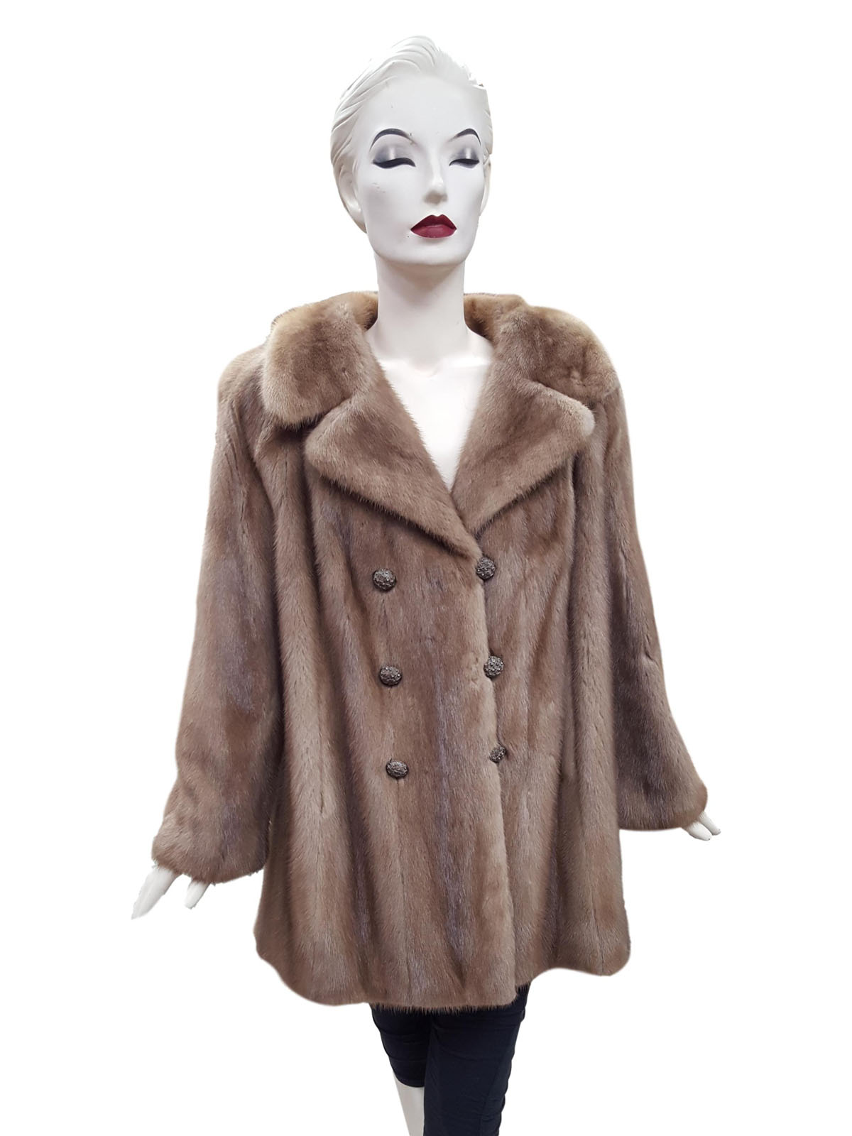 Autumn Haze Double Breasted Mink Jacket Milwaukee Wi Ugent Furs