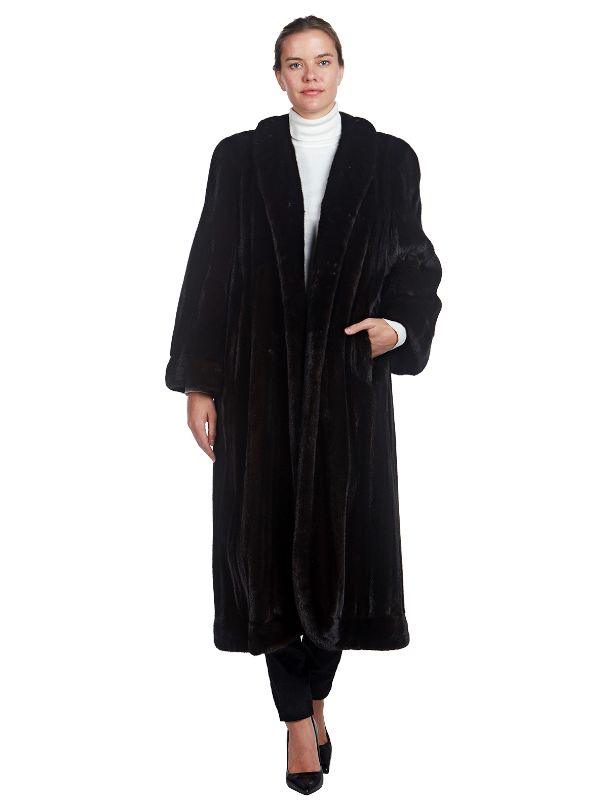 Bisang for Neiman Marcus Full Length Ranch Mink Fur Coat - Women's Fur ...