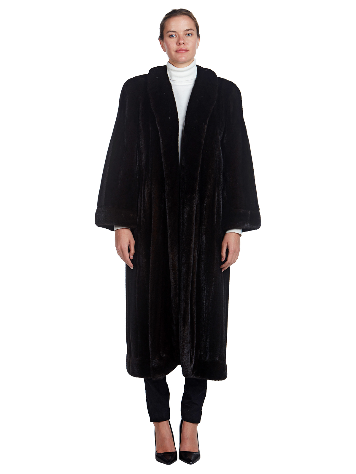 Bisang for Neiman Marcus Full Length Ranch Mink Fur Coat - Women's Fur ...