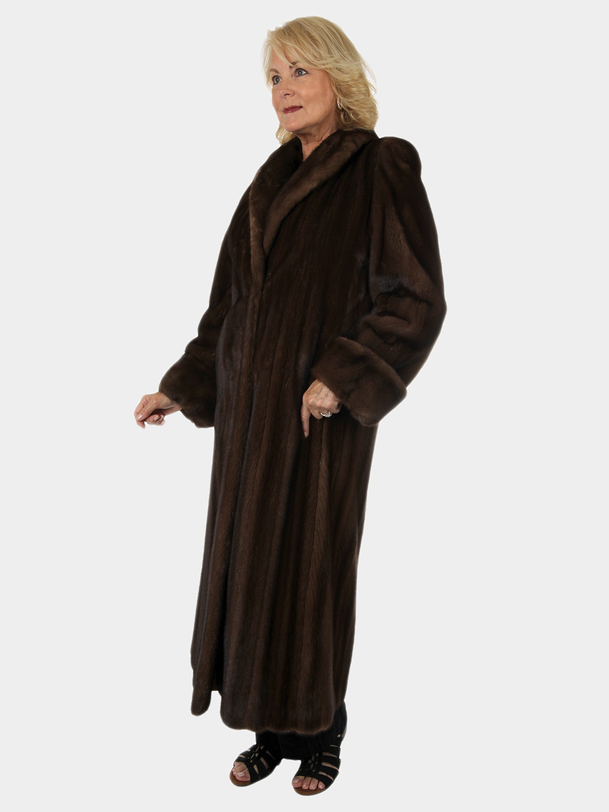 Demi Buff Female Mink Fur Coat - Medium (53761) | Estate Furs