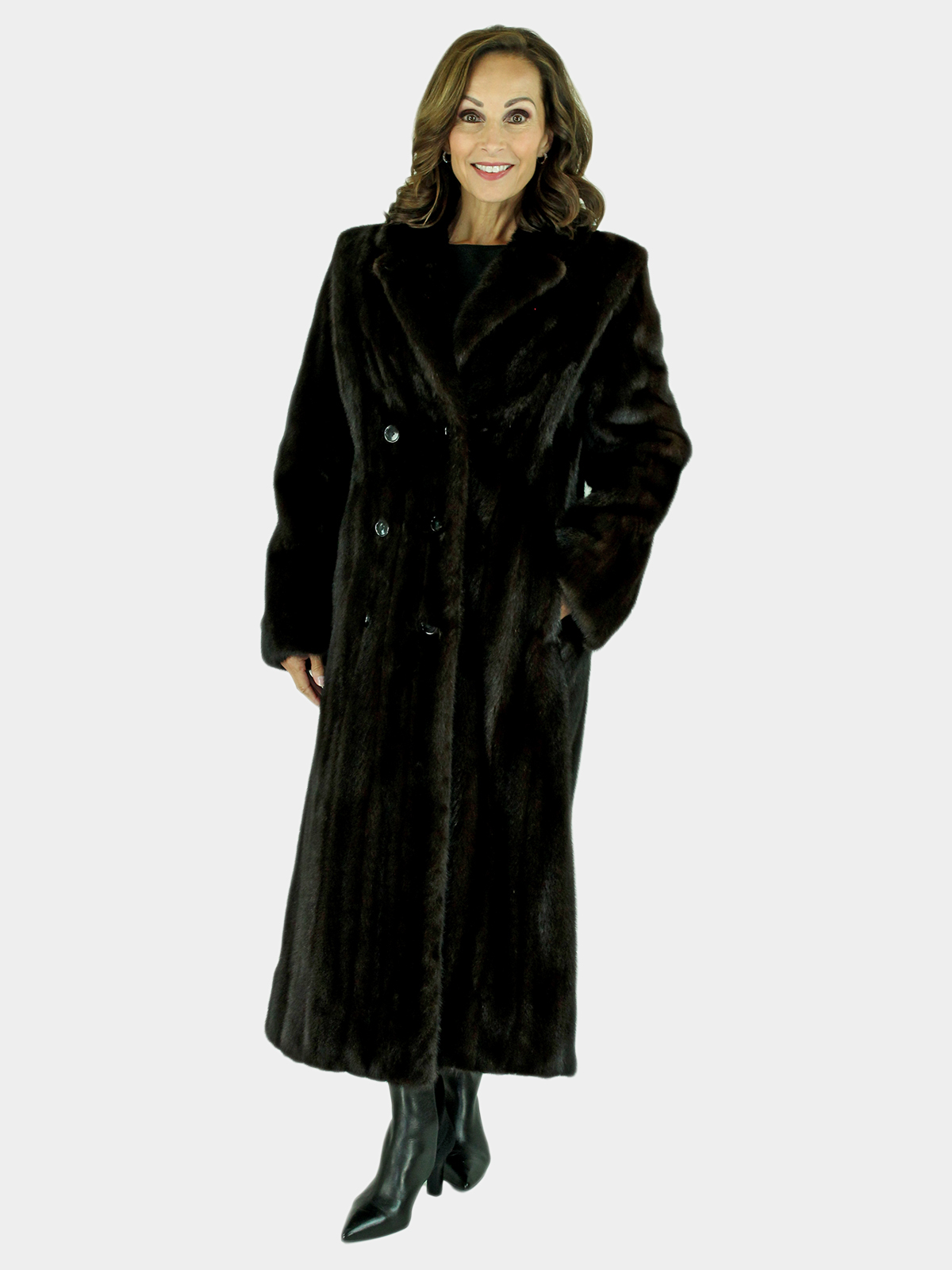 Ranch Female Mink Fur Coat - Women's Small (51544) | Estate Furs