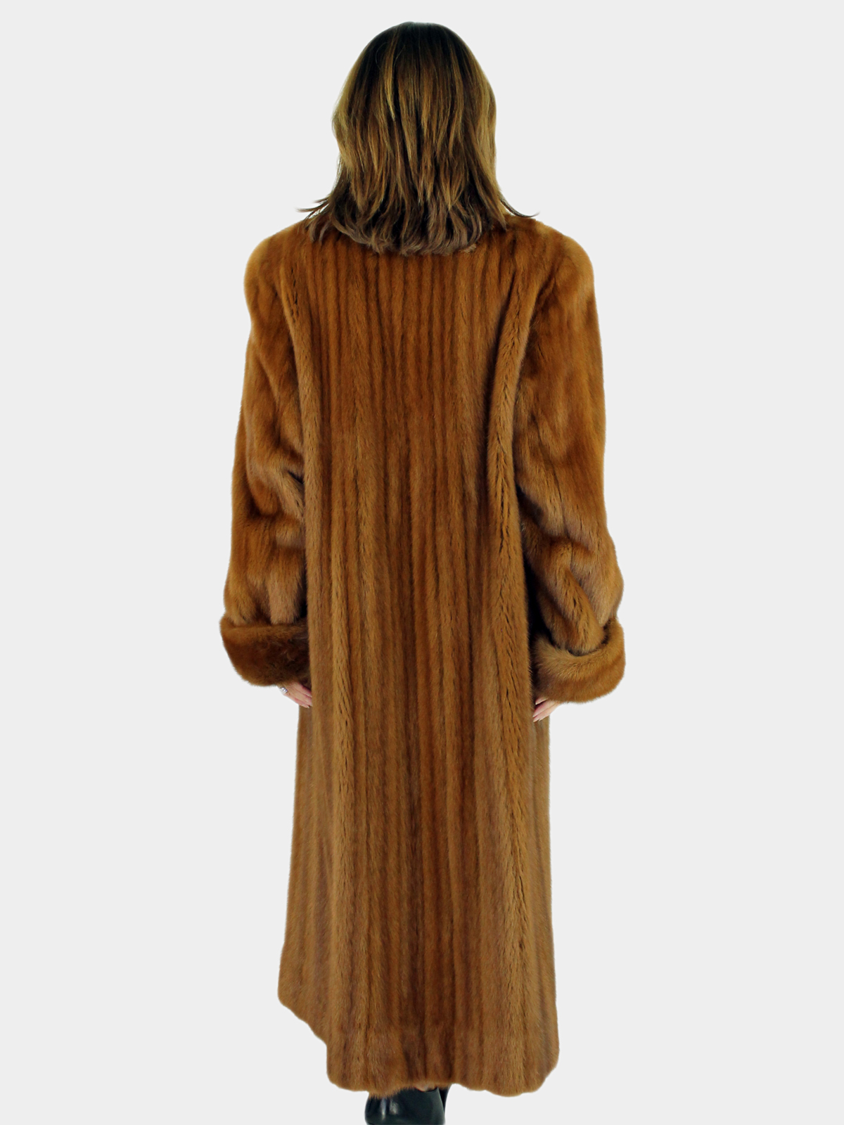 Whiskey Female Mink Fur Coat Womens Large Estate Furs 