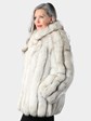 Woman's Blue Fox Fur Jacket