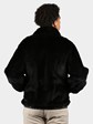 Man's Black Sheared Mink Fur Jacket Reversing to Leather