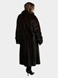 Woman's Mahogany  Female Mink Fur Coat