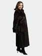 Woman's Mahogany  Female Mink Fur Coat