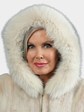 Woman's Natural Blush Mink Fur Parka