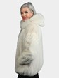 Woman's Natural Blush Mink Fur Parka