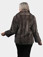 Woman's Natural Blue Iris Female Mink Fur Jacket