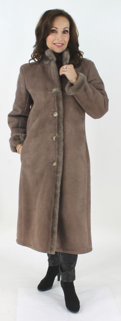 Shearling Coat - Women's Small - Cocoa Mocha | Estate Furs