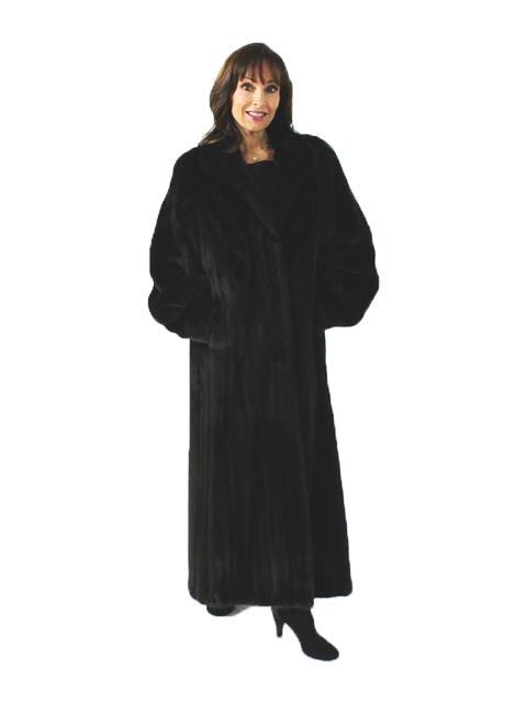 Full Length Ranch Mink Fur Coat - Women's Small | Estate Furs