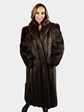 Woman's Medium Brown Beaver Fur Coat