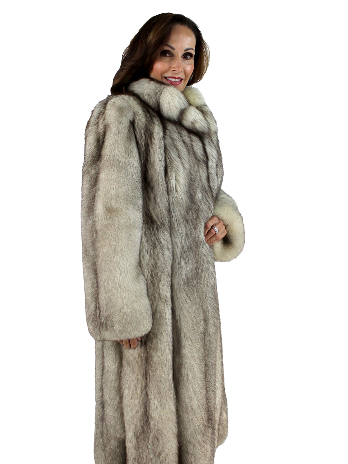 Blue Fox Fur Coat - Women's Small | Estate Furs