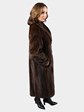 Woman's Mahogany Mink Fur Coat