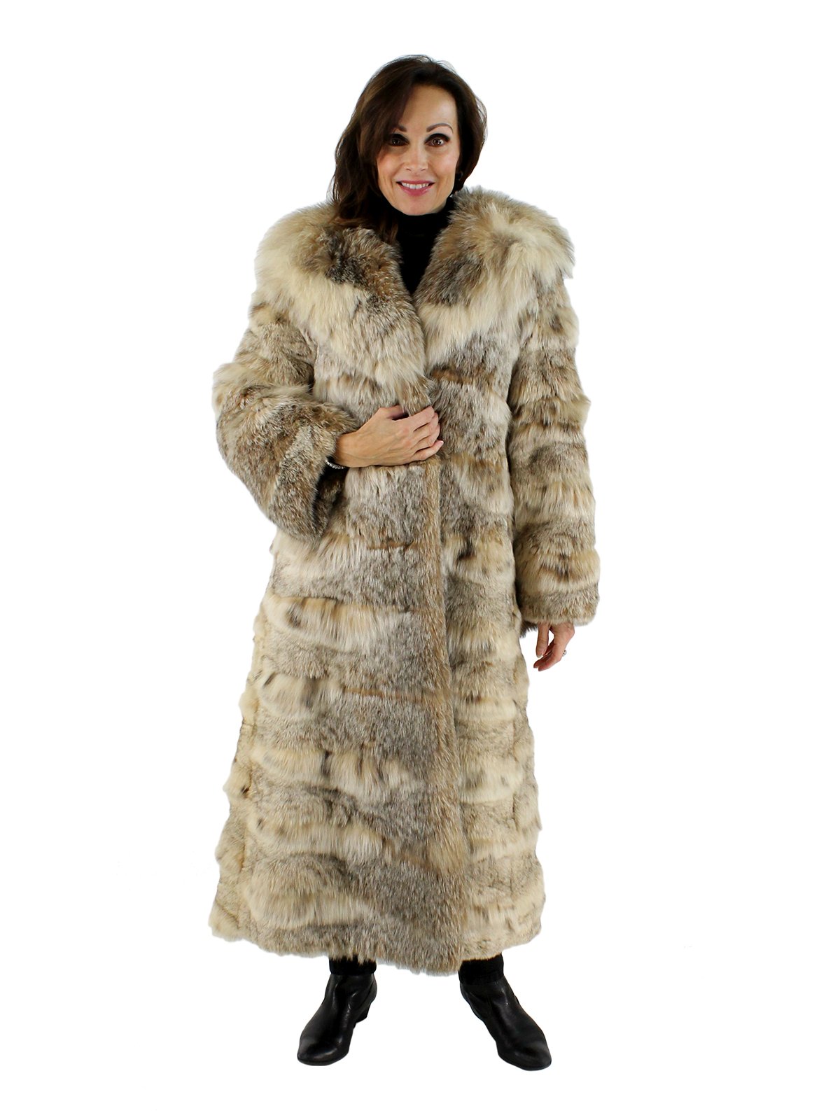 Natural Lynx Fur Coat - Women's Medium | Estate Furs