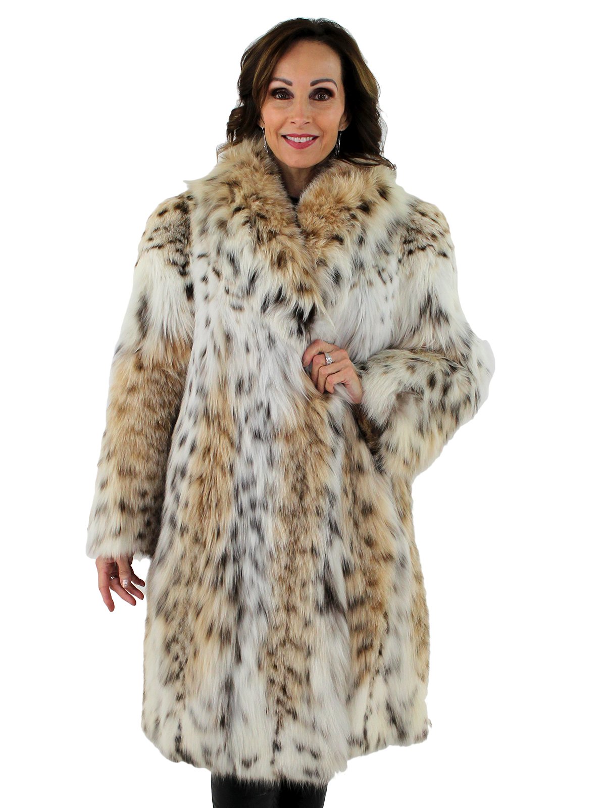 Cat Lynx Fur Coat - Women's Lynx Fur Coat - Large | Estate Furs