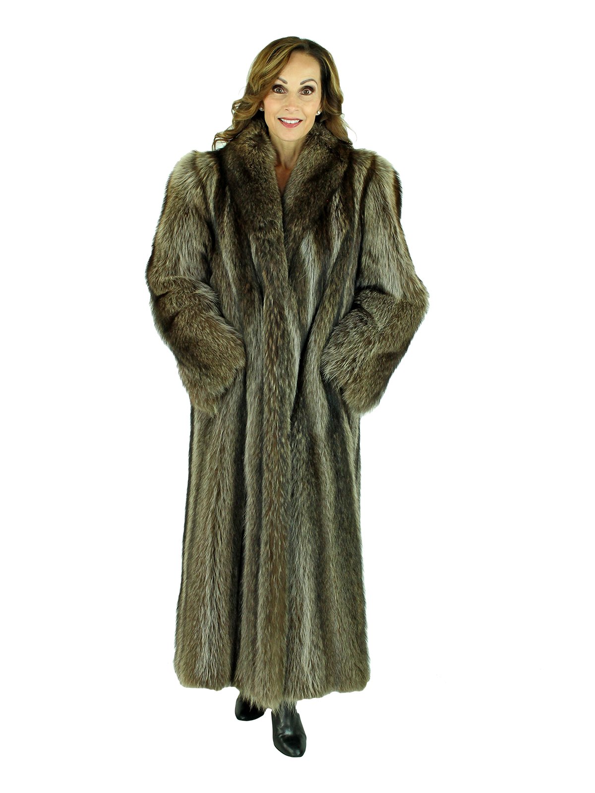 Raccoon Fur Coat - Women's Fur Coat - Medium | Estate Furs