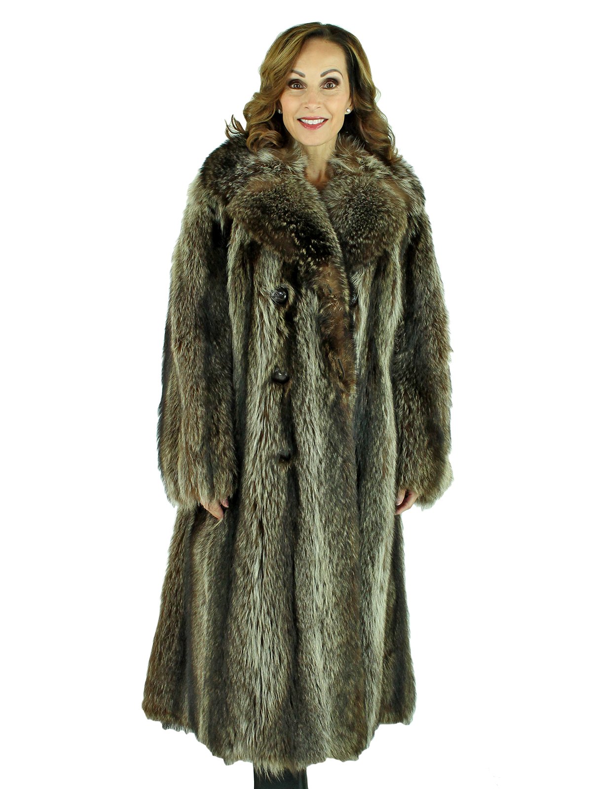 Women's Natural Raccoon Fur Coat | Estate Furs