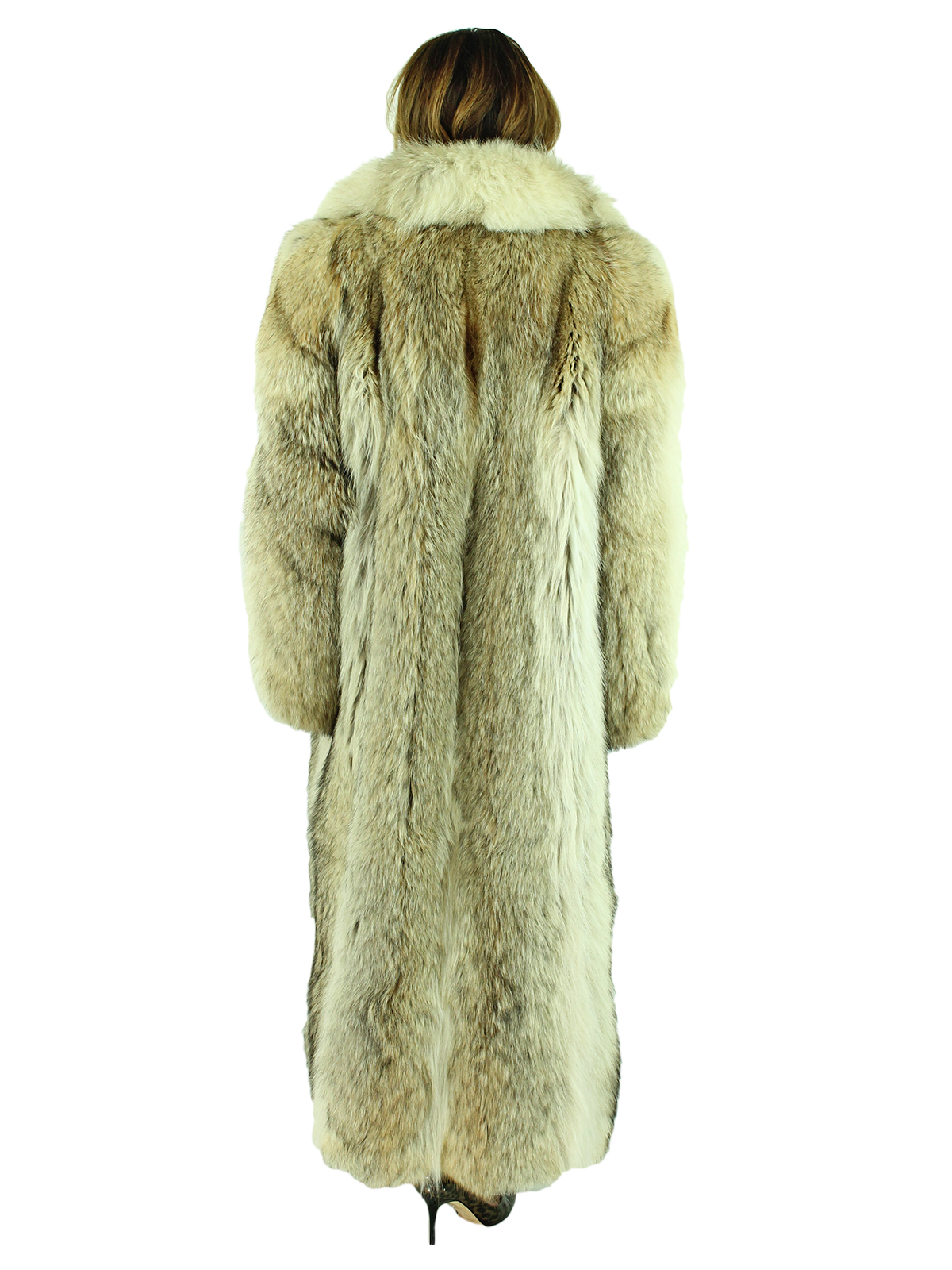 Natural Coyote Fur Coat Medium Estate Furs