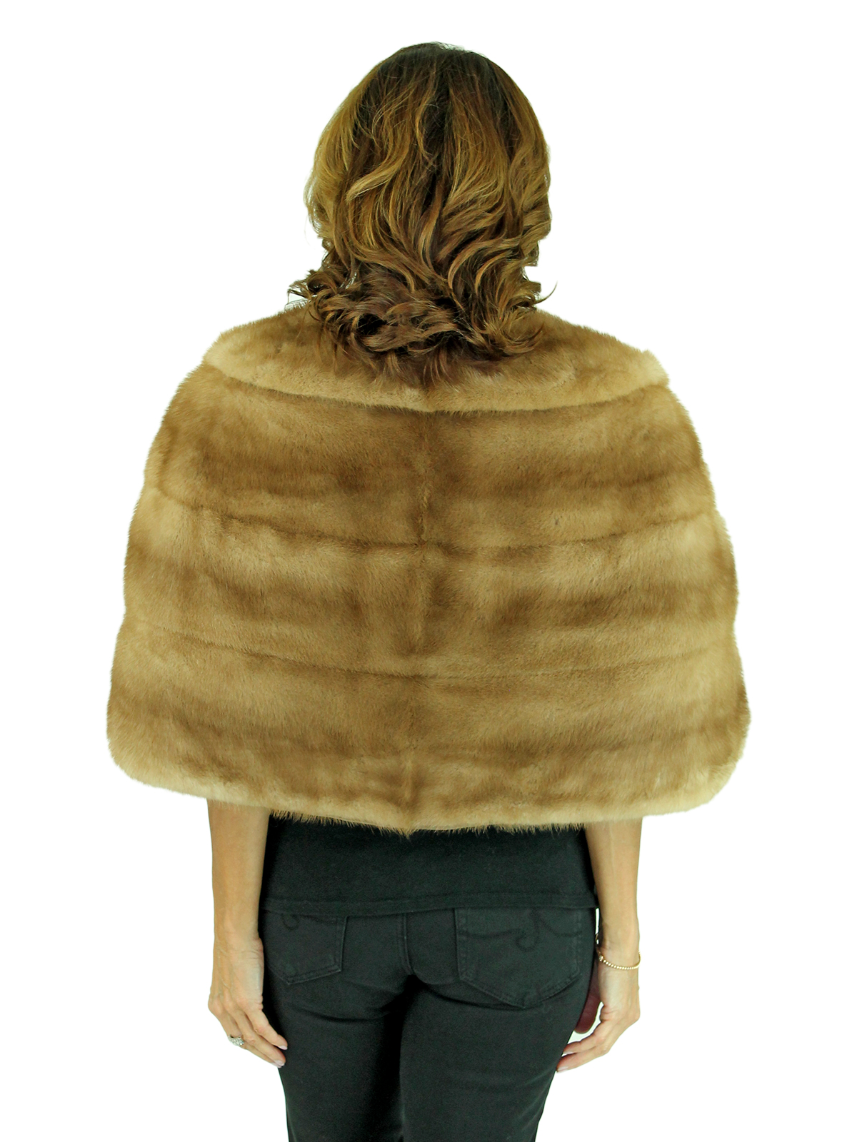 Autumn Haze Mink Fur Stole Womens Fur Stole One Size Fits All Estate Furs 