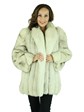 Woman's Natural Blue Fox Fur Jacket