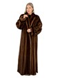 Woman's Plus Size Demi Buff Female Mink Fur Coat