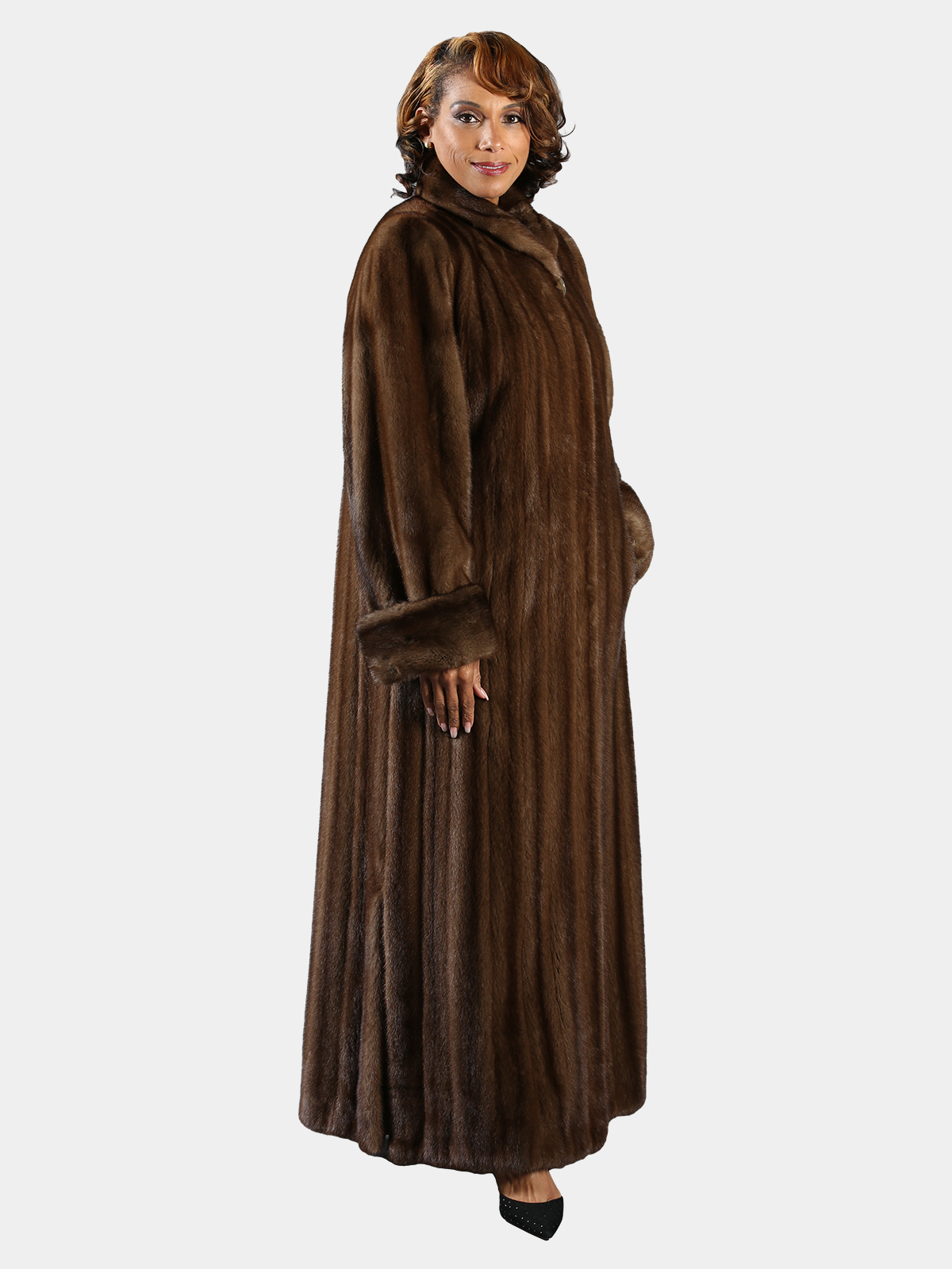 Woman's Demi Buff Female Mink Fur Coat