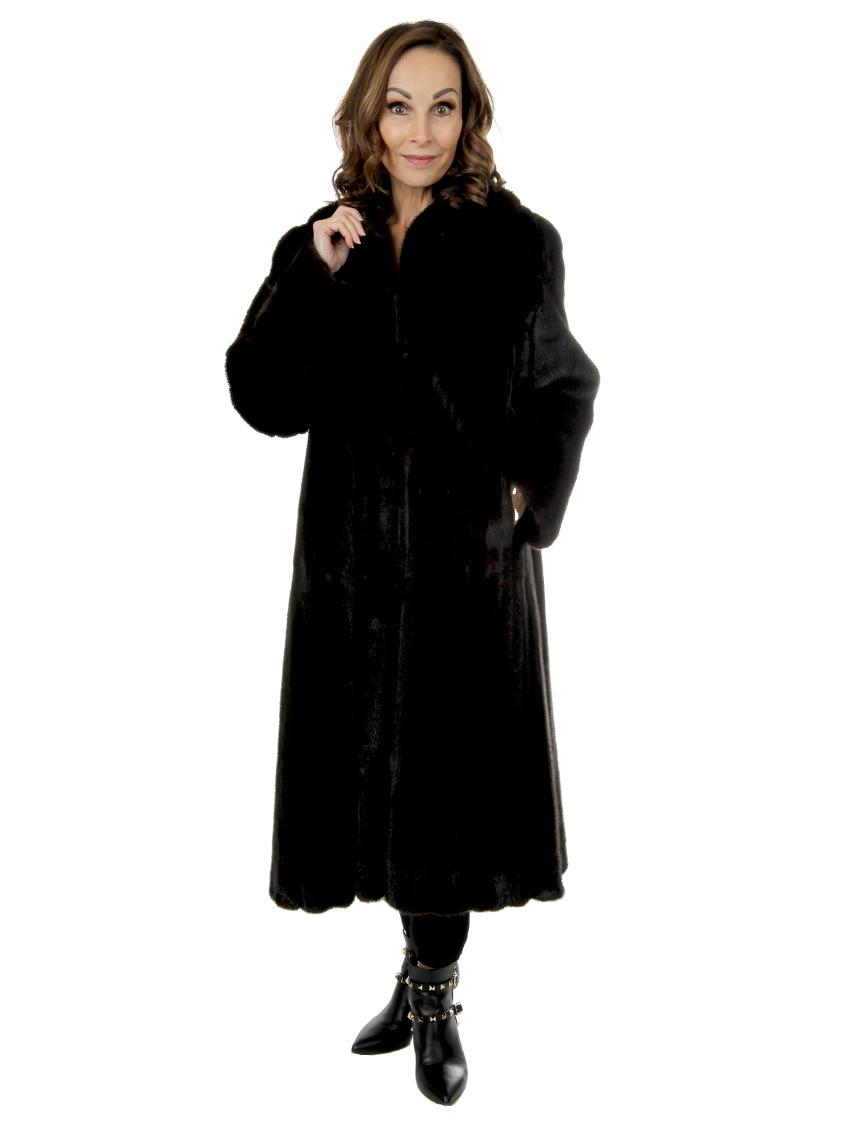 Blackglama Ranch Female Mink Fur Coat - Large | Estate Furs