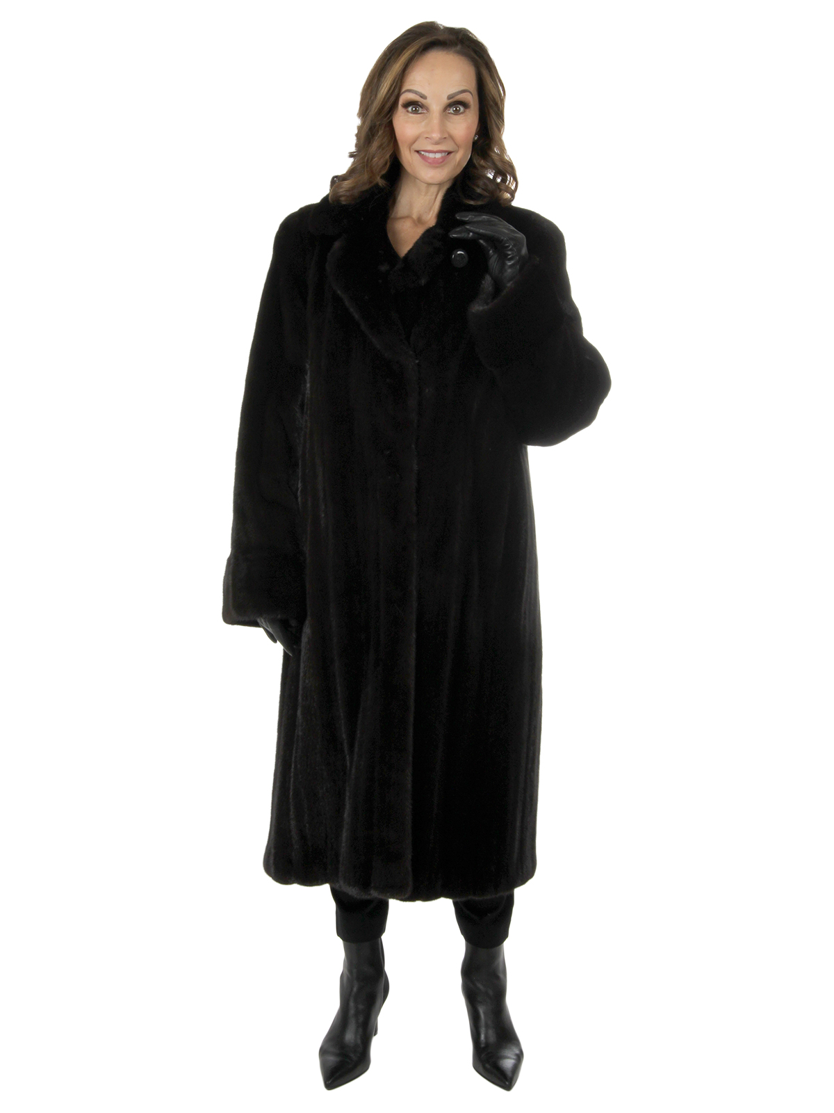 Ranch Female Mink Fur 7/8 Coat - Medium | Estate Furs