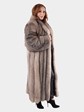 Woman's Indigo Fox Fur Coat