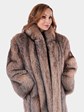 Woman's Crystal Fox Fur Coat