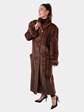 Woman's Mahogany Mink Fur Coat