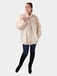 Woman's Blush Mink Fur Jacket