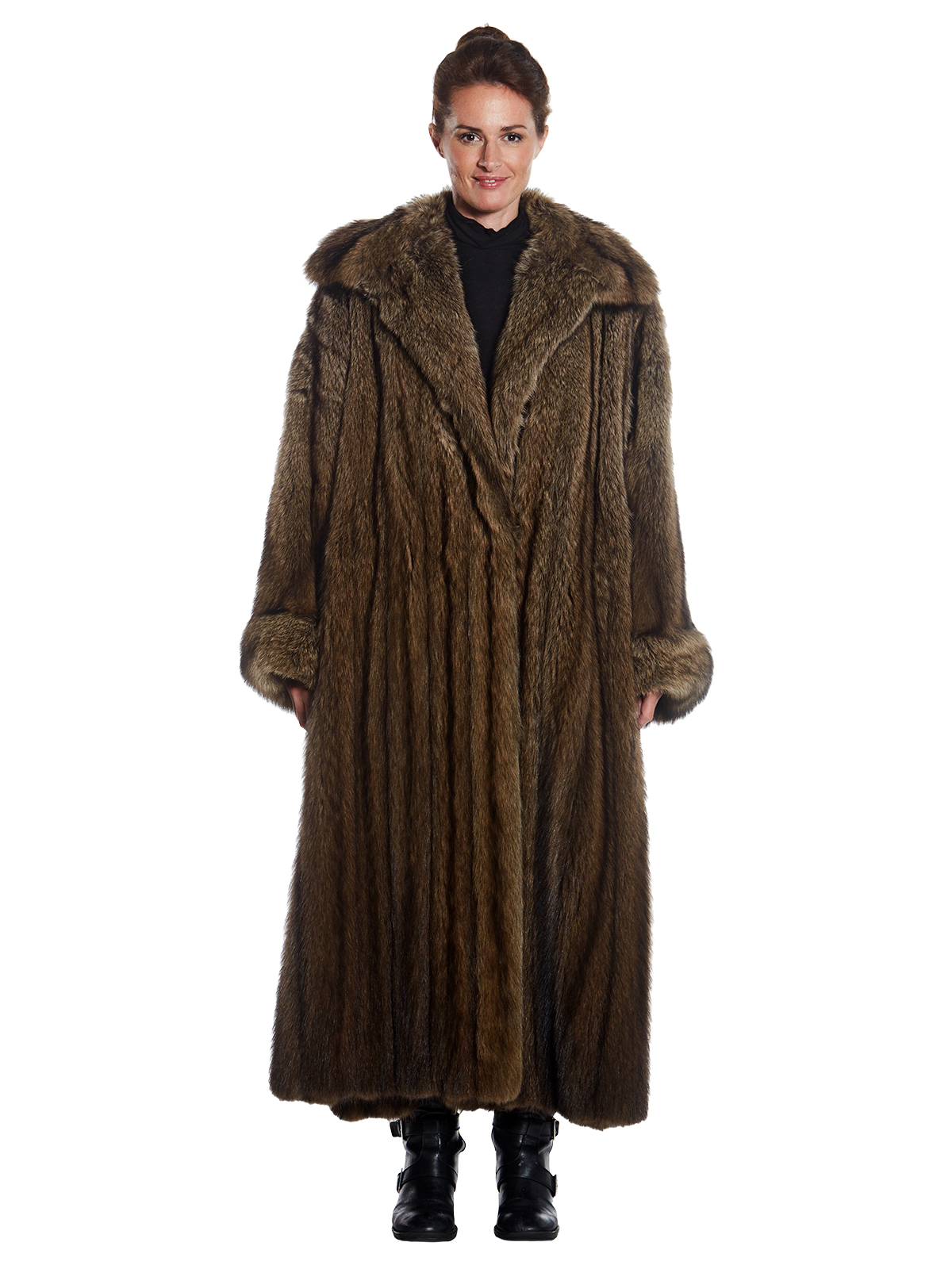 Valentino Vertical Fisher Coat - Women's Coat - XXL| Estate Furs