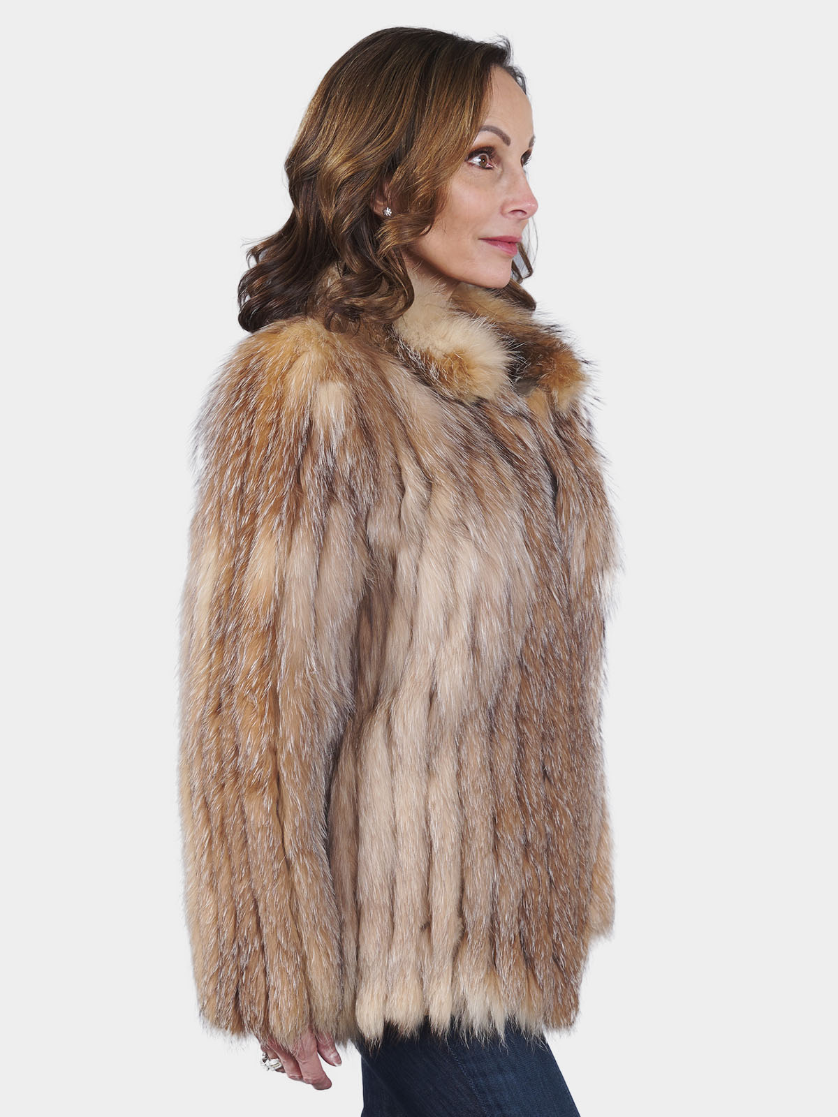 Women S Crystal Fox Fur Jacket Estate Furs