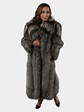 Woman's Christian Dior Silver Fox Fur Coat