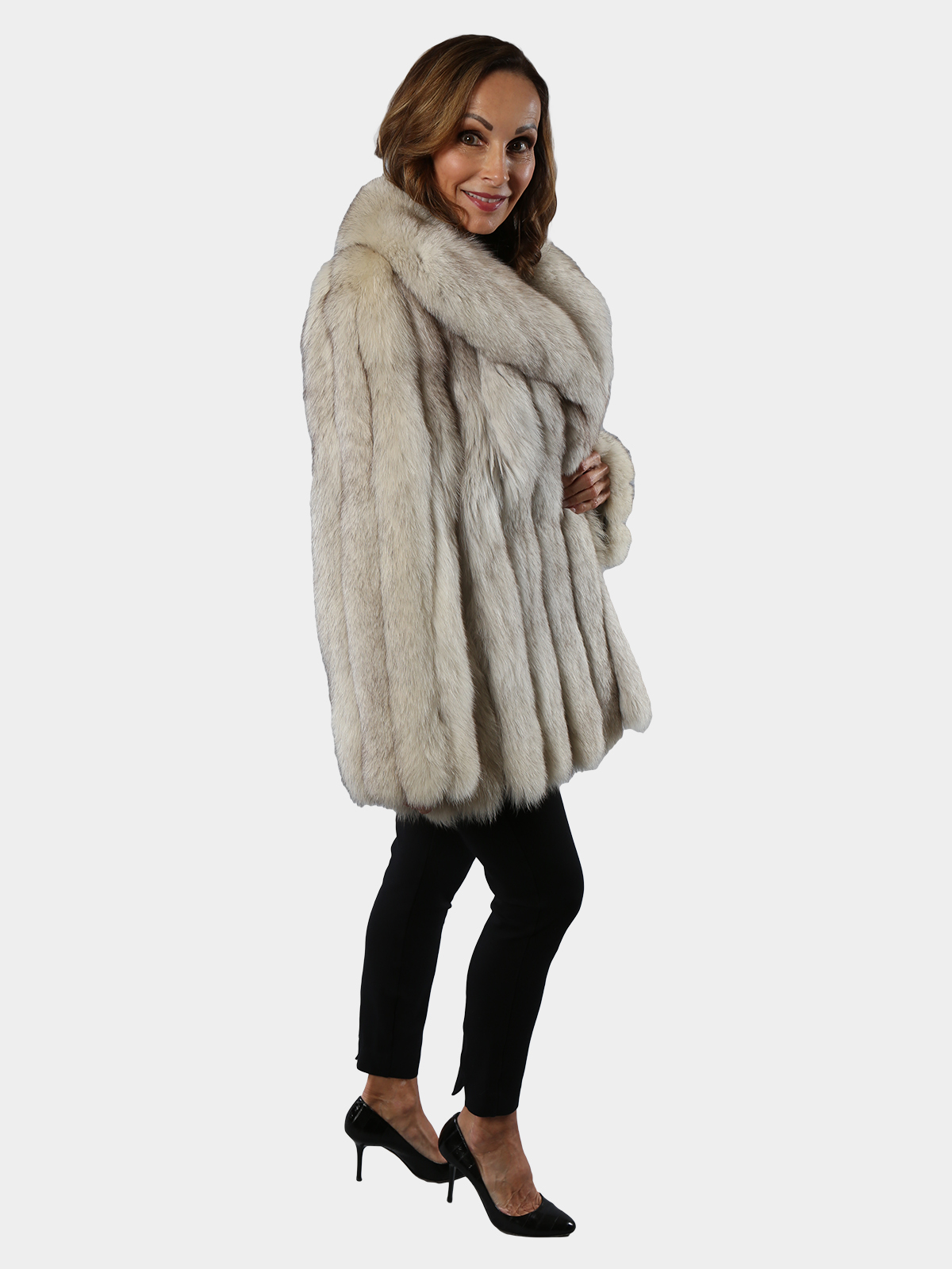 Blue Fox Fur Jacket - Women's Small - Estate Furs