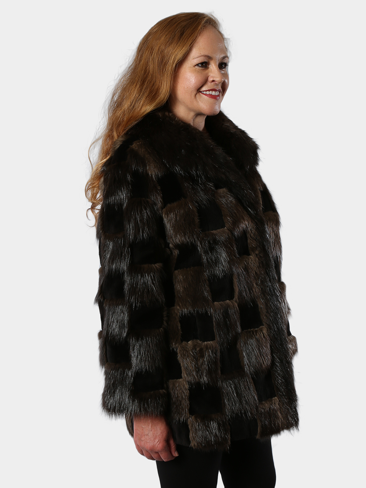 Traditional Beaver and Sheared Beaver Jacket (Women's XL) - Estate Furs