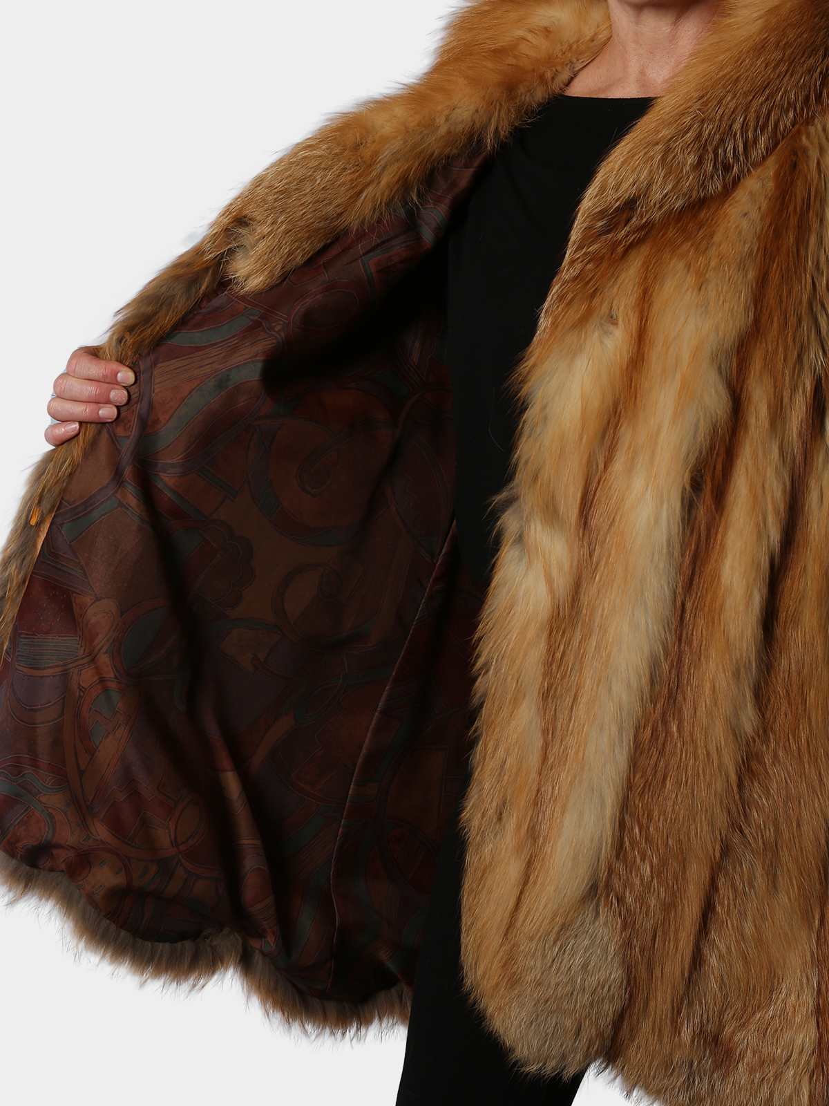 Red Fox Fur 78 Coat Womens Xl Estate Furs 