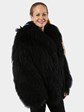 Woman's Black Tibetan Lamb Fur Jacket