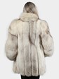 Woman's Blue Fox Fur Jacket