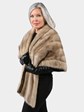 Woman's Vintage Cerulean Mink Fur Stole