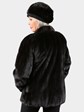 Woman's Ranch Mink Fur Jacket with Hat