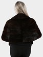 Woman's Deepest Mahogany Female Mink Fur Stole