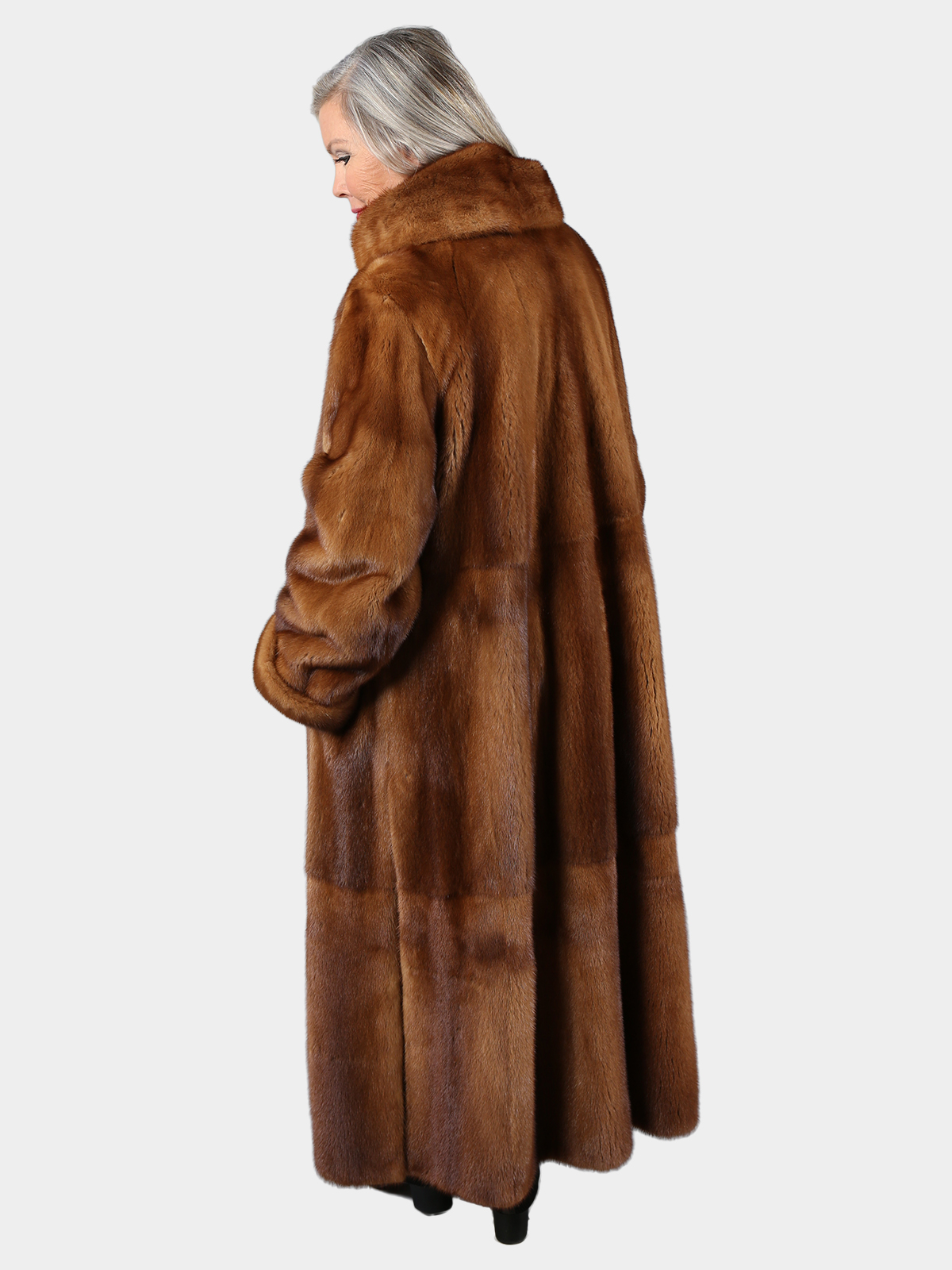 Womens Whiskey Female Mink Fur Coat Estate Furs 