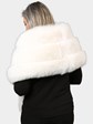 Woman's White Fox Fur Stole