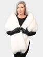 Woman's White Fox Fur Stole